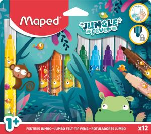 Filzstifte JUNGLE FEVER  JUMBO 12er