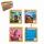 Holz-Schiebepuzzle  15x16cm 4fach sortiert, ab 3 Jahren,, B&G