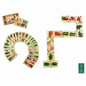 Holzdomino Zootiere  28 Teile, B&G