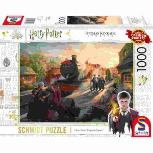 Warener Wizarding World  Harry Potter Hogwarts, Express, Puzzle Thomas Kinkade 1000 Teile, Schmidt Spiele
