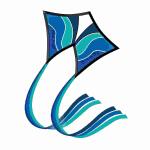 Einleinerdrachen Blue  Wave 90x70cm, mit Wickelgriff,...