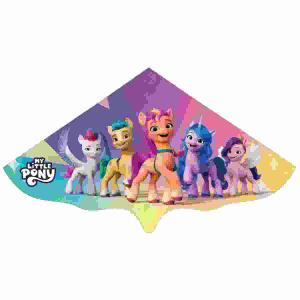 Kinderdrachen My little  Pony 115x63cm, mit Wickelgriff und Schnur, Segel aus Polyethylenfolie,, Wind 20-40 km/h
