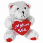 Bär mit Herz "I love you"  beige 10cm
