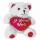 Bär mit Herz "I love you"  weiß 10cm