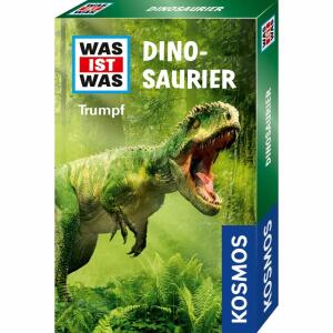 Kartenspiel WAS IST WAS  Trumpf Dinosaurier, Inhalt: 33 Spielkarten, ab 8 Jahren, KOSMOS