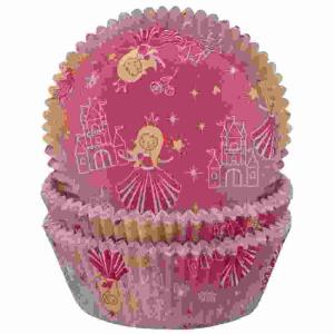 Backförmchen 50x25mm 60er  Prinzessin Rosie, ideal für Kindergeburtstage und Partys,, geeignet zum Backen von Muffins im Backofen,, backfest bis 220°C, fettdicht, lebensmittelecht,, dekorativ Demmler