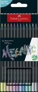 Faber Castell Buntstift BlackEdition 3,3 mm Metallic 12er