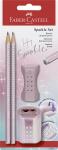 Faber Castell Bleistiftset Sparkle 2 Bleist B Rad+Sp C rose