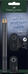Faber Castell Bleistiftset Sparkle 2 Bleist B Rad+Sp black