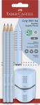 Faber Castell Bleistift Grip 2001 B sky blue Rad+Spitzer