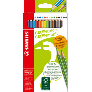 STABILO GREENcolors GREENgraph 12+2 Promo Etui