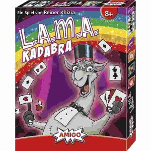 LAMA Kadabra  Kartenspiel, 2-6 Spieler, Inhalt: 60xKarten, 70xChips, 1xZauberbühne,, 1xSpielanleitung, 12,2x9,4x2cm, ab 8 Jahren
