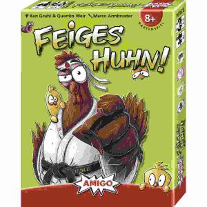 Feiges Huhn!  Kartenspiel, 2-5 Spieler, Inhalt: 48xSpielkarten, 1xSpielanleitung,, 12,4x9,6x2cm, ab 8 Jahren