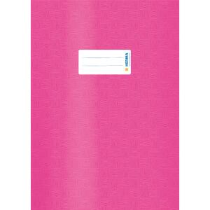 Heftschoner Kunststoff A4  pink gedeckt, Herma, mit Beschriftungsetikett