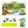 Figurenkerze Dino World  4er, Figur 3 x 4 cm, mit Stil 4,5 cm,, Depesche