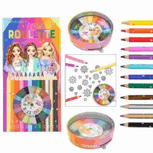 Colour Roulette TOPModel  mit 12 Buntstiften, Spiel-Anleitung