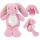 Plüsch Princess Mimi Hase  Nelly mit Rucksack, 14x14x19cm, Material: 100% Polyester