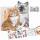 Malbuch TOPModel Kitty  KITTY and DOGGY, 21 Seiten mit Katzen- und Modelmotiven,, 1 Doppelseite mit Stickern in der Heftmitte