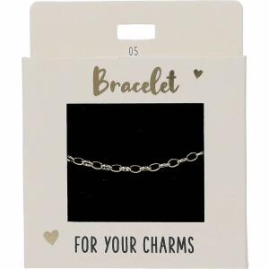 Armband Express yourself  Nr.5 gold Glieder medium, vergoldet, flexibler Verschluss, 15 bis 20 cm lang,, nickelfrei,, Depesche