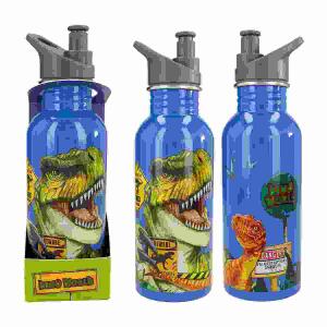 Trinkflasche Dino World  DANGER Edelstahl 600ml