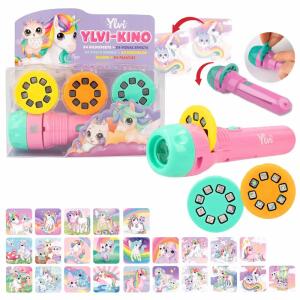 Taschenlampe Ylvi mit Bildeffekten 3 Bilder-Scheiben 24 Einhorn-Motive