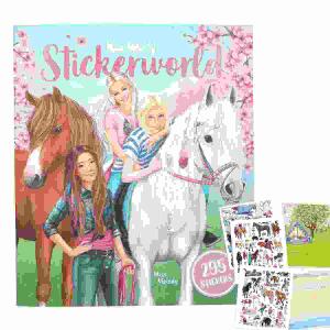 Stickerbuch Miss Melody  Stickerworld, 24 Seiten, 2 Doppelseiten Folien-Sticker,, 1 Doppelseite Sticker mit Glitter-Veredlung
