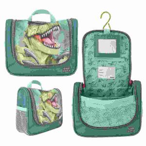 Kulturtasche Dino World  DANGER 9x21x17cm, Material: 100% Polyester