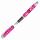 Füllhalter Life is better  in pink, Iridiumfeder M, Metallclip, Softtouch-Griffstück
