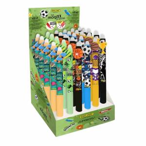 Display ONLINE magiXX Fun  Gelschreiber Sports, 5x Gelschreiber magiXX Fun Skater, 5x Gelschreiber magiXX Fun Football Green, 5x Gelschreiber magiXX Fun Basketball Black, 5x Gelschreiber magiXX Fun Football Blue, 5x Gelschreiber magiXX Fun Basketball Yell