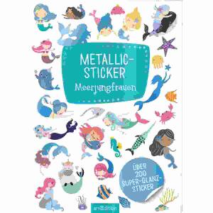 Metallic-Sticker  Meerjungfrauen