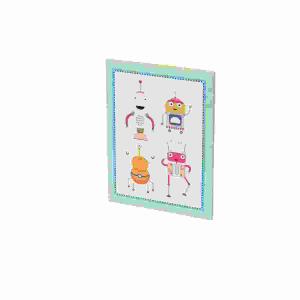 Briefpapierpack Robots  10.10.2024, Inhalt: 10 Blätter, 10 Briefumschläge