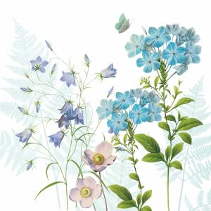 Servietten 33x33cm  Blue Harmony, Atelier 20er, 3lagig, Braun & Company
