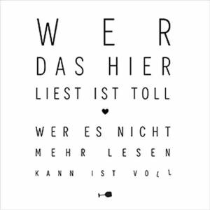 Servietten 25x25cm  Voll toll, 20er, 3lagig, Braun & Company