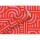 Geschenkpapier 2mx70cm  Kraft Labyrinth rot, By Nature, Braun & Company