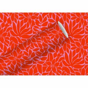 Geschenkpapier 2mx70cm  Kraft Portofino rot, By Nature, Braun & Company