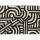 Geschenkpapier 2mx70cm  Kraft Labyrinth schwarz, By Nature, Braun & Company
