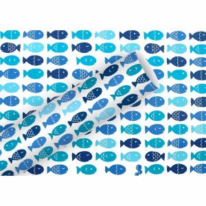 Geschenkpapier 2mx70cm  Fischzug, Braun & Company