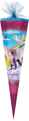 Nestler Schultüte Tüllv. 85 cm 6-eckig bayala Dra2 Schleich