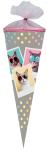 Nestler Schultüte Tüllv. 35 cm rund Cool Cats