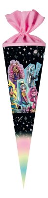 Nestler Schultüte Filzv. 70 cm rund Monster High Mattel
