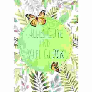 Glückwunschkarte MIDI  Schmetterlinge