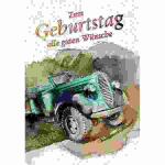 Geburtstagskarte MIDI  Auto