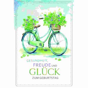 Glückwunschkarte Fahrrad