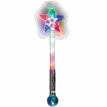 LED Prisma-Kugel-Stern  Stab, inkl. Batterien