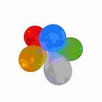 LED Luftballons bunt  5er