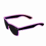 EL Neon Brille Beam pink  inkl. Batterien