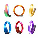 LED Wickel-Armband  4fach sortiert, inkl. Batterien