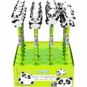 Bleistift mit Radiergummi  Panda 4fach sortiert