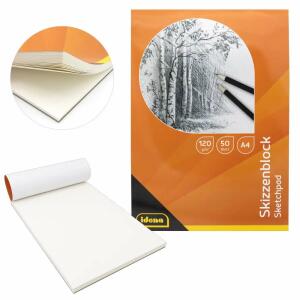 Idena Skizzenblock A4  50 Blatt 120g FSC-Mix