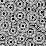 Servietten 33x33cm  Rosettes Festives Black, white,...